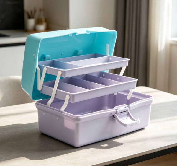 3 Tier Foldable Storage Box With Adjustable Dividers