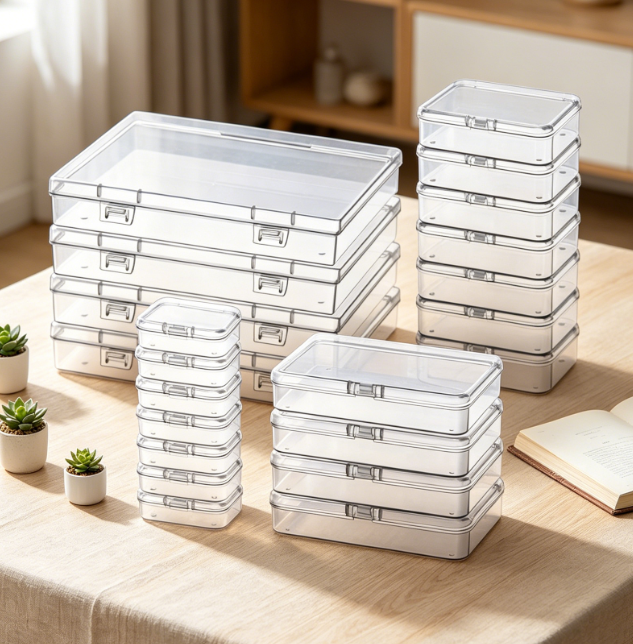 24 Piece Mini Flip Top Storage Box Set With Labels Image 2