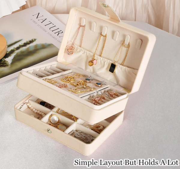 Large Capacity Double Layer Jewelry Box